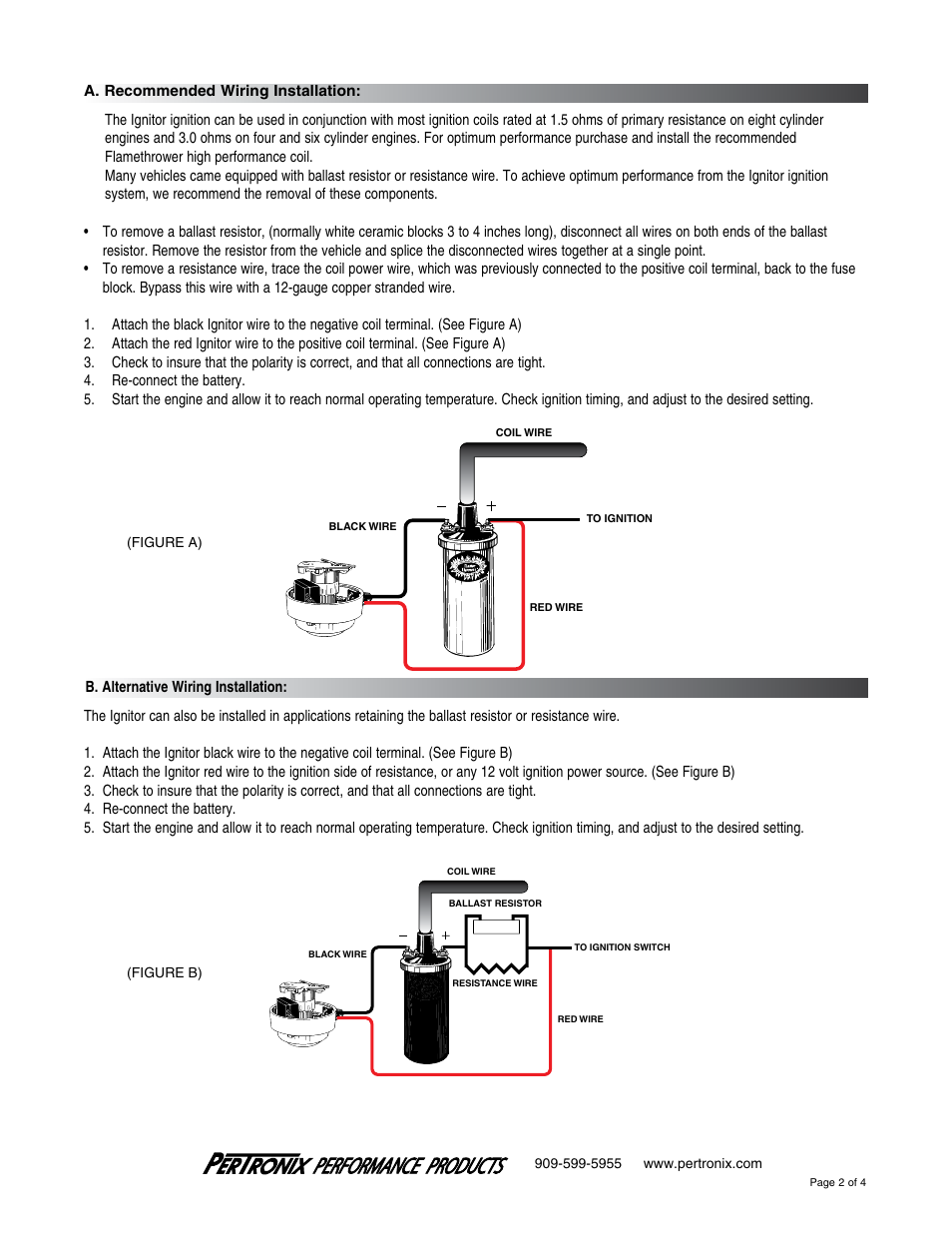 PerTronix Ignitor 1281 User Manual | Page 2 / 4