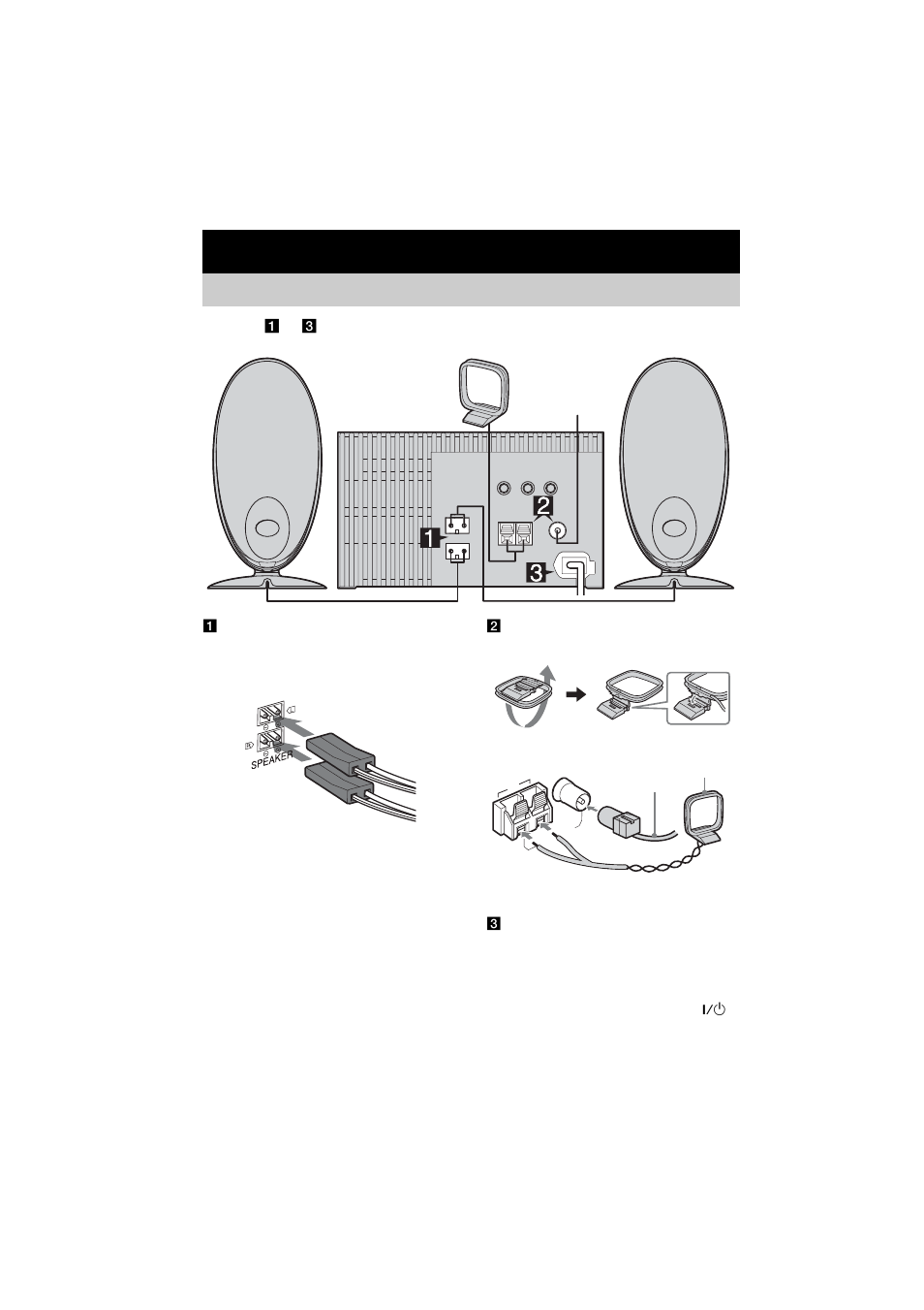 Komma igång, Ansluta systemet | Sony CMT-CQ1 User Manual | Page 70 / 112