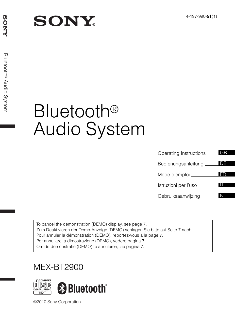 Sony MEX-BT2900 User Manual | 168 pages