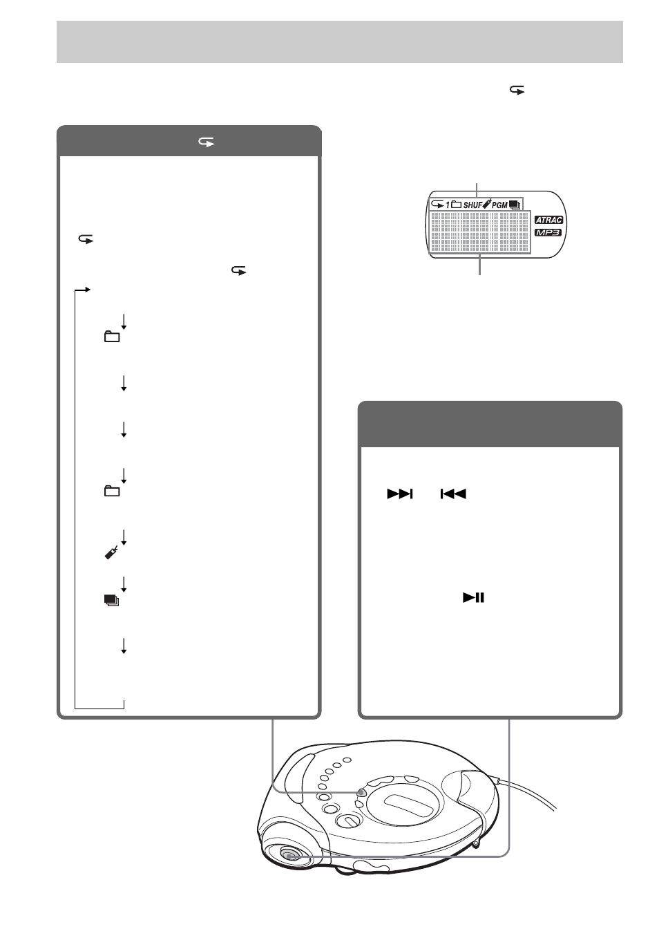 Opções de reprodução, Visor | Sony D-NS921F User Manual | Page 102 / 128