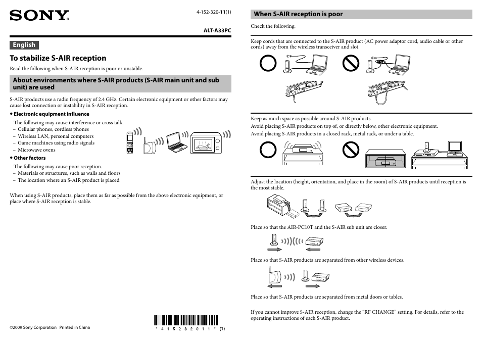 Sony ALT-A33PC User Manual | 2 pages