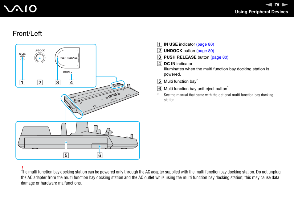 Front/left | Sony VGN-FE680G User Manual | Page 76 / 195