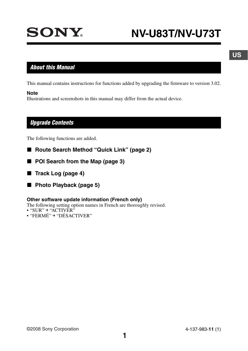 Sony NV-U83T User Manual | 21 pages