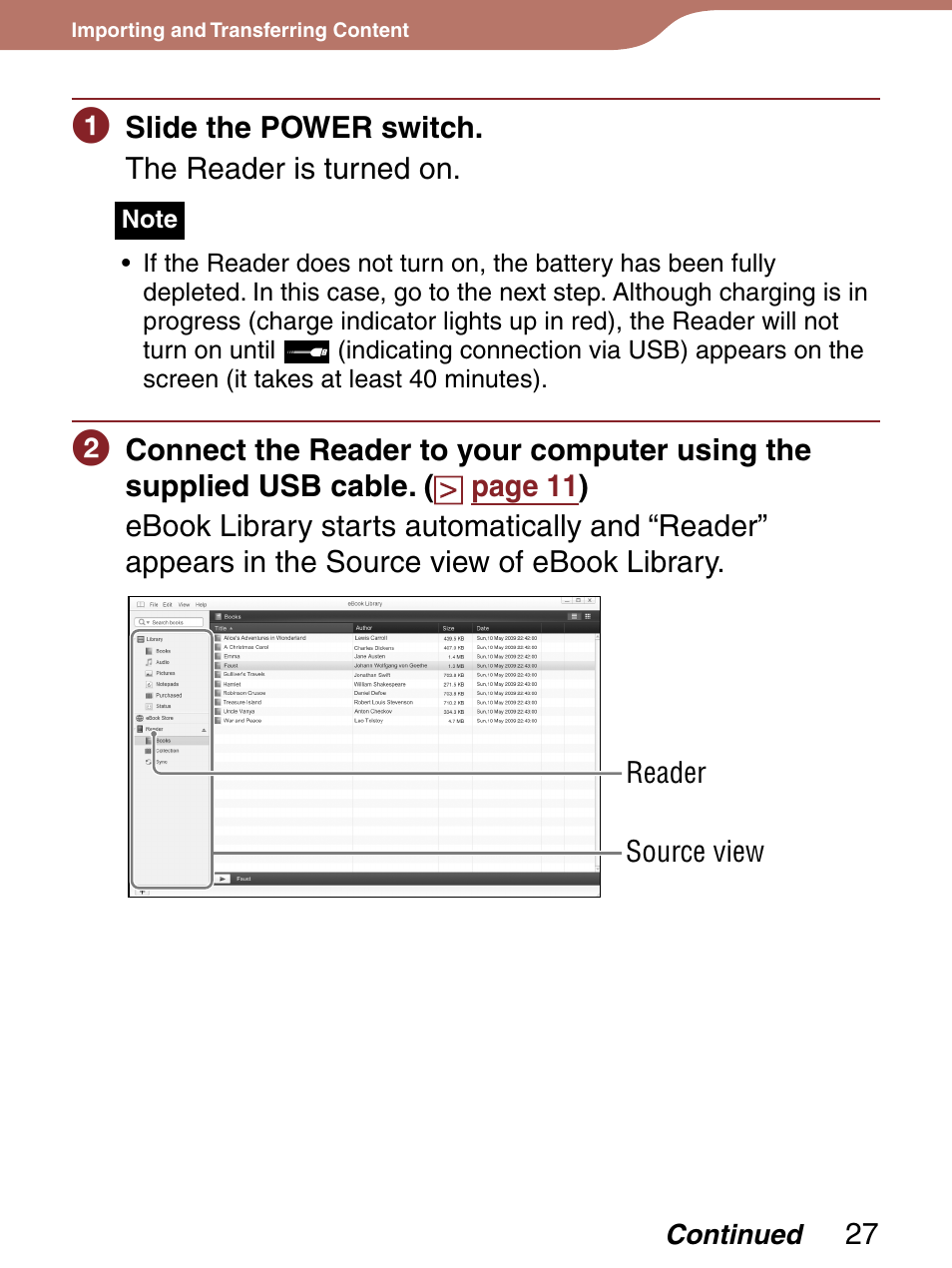 Sony PRS-300LC User Manual | Page 27 / 92