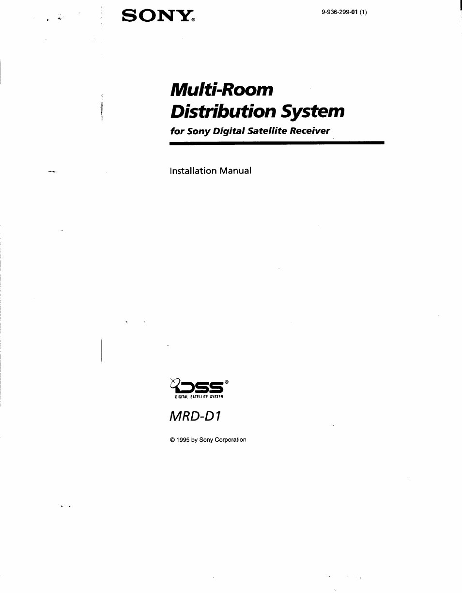 Sony MRD-D1 User Manual | 16 pages