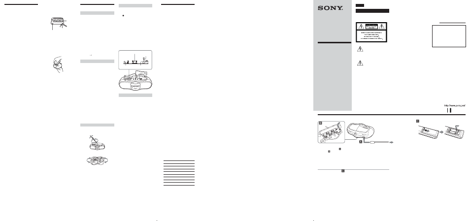 Sony CFD-F10 User Manual | 2 pages