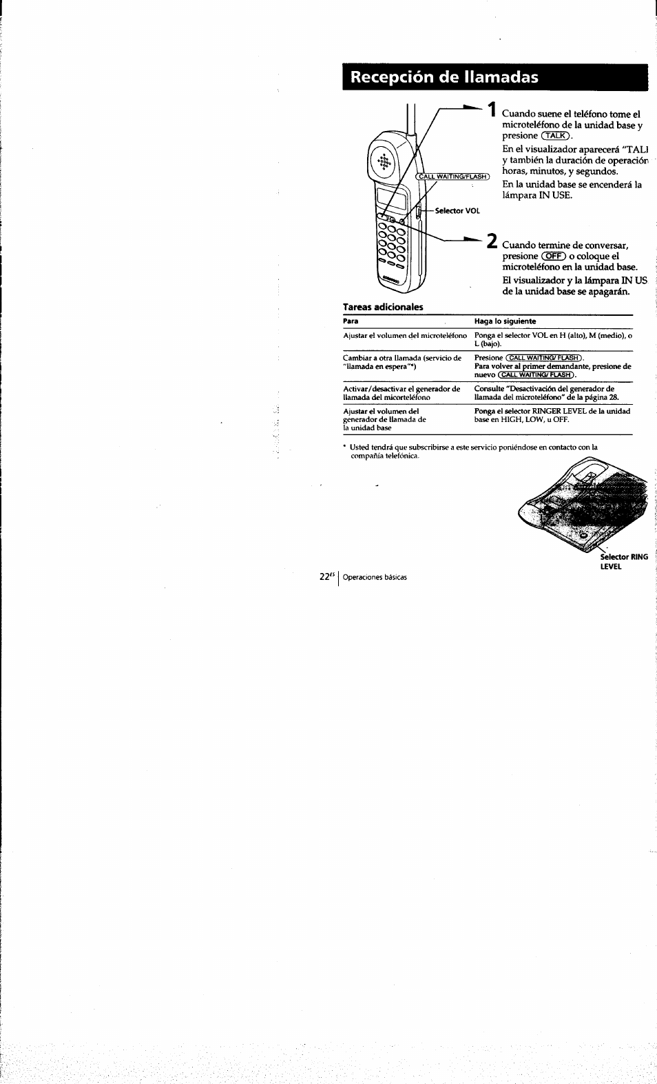 Recepción de llamadas | Sony SPP-A973 User Manual | Page 79 / 115