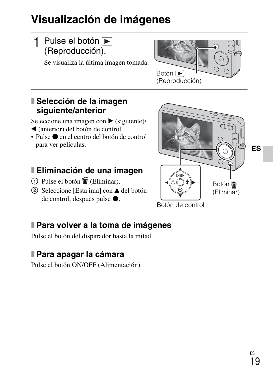 Visualización de imágenes | Sony DSC-W310 User Manual | Page 47 / 56