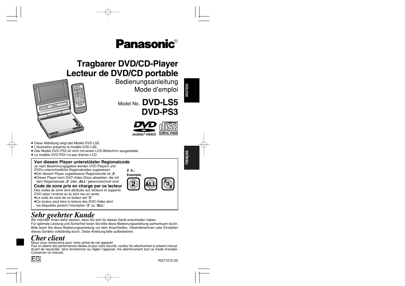 Panasonic DVDLS5 User Manual | 37 pages