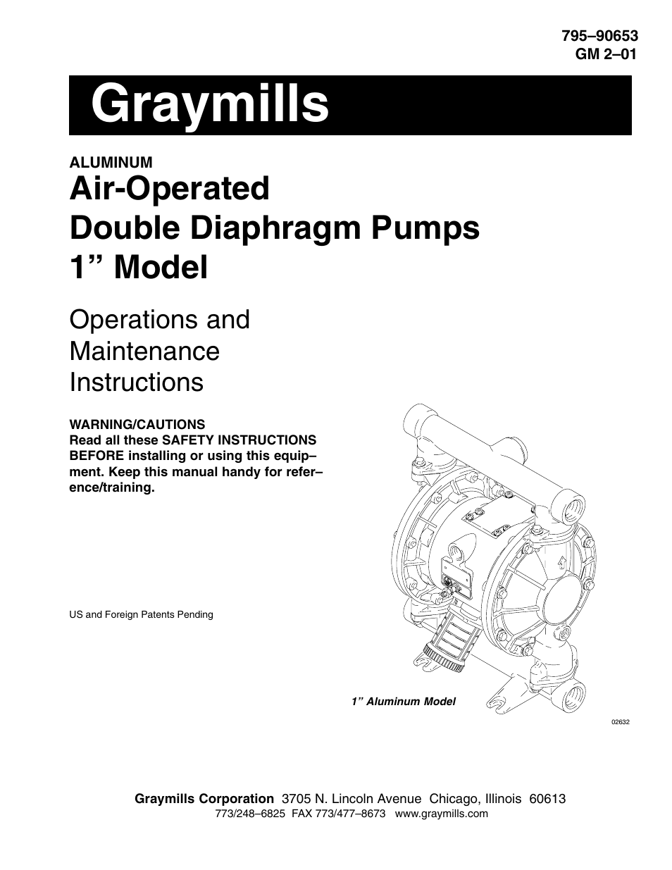 Graymills DDP 1' Aluminum Pump User Manual | 26 pages