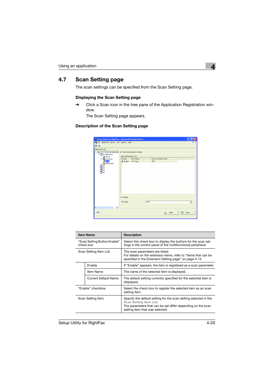 7 scan setting page | Konica Minolta bizhub 751 User Manual | Page 34 / 65