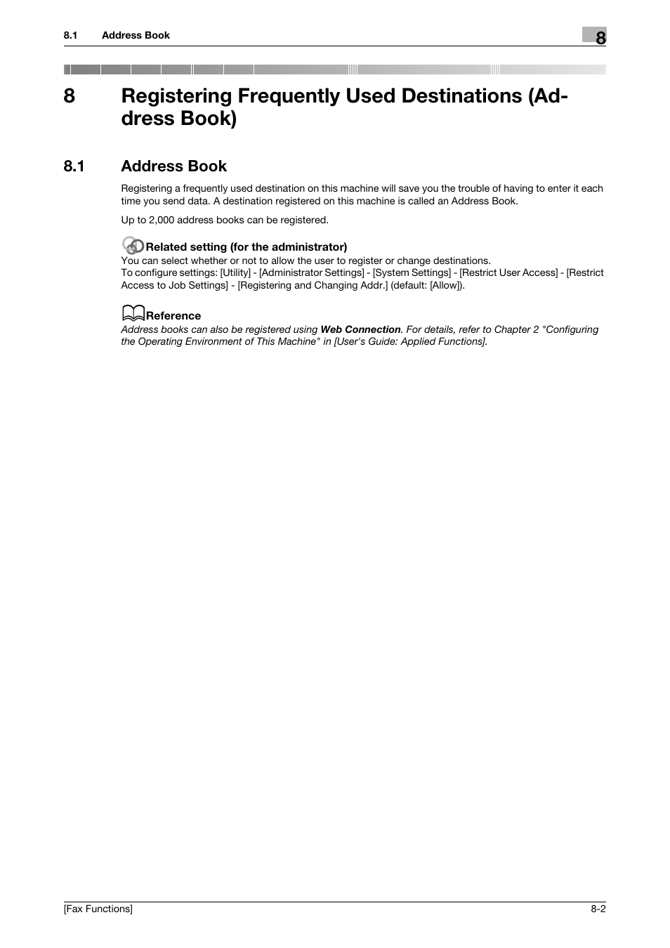 1 address book, Address book -2 | Konica Minolta bizhub 4750 User Manual | Page 63 / 69