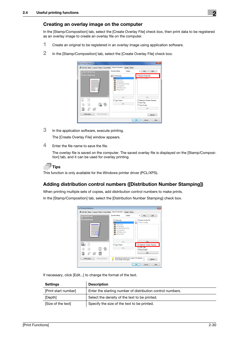 Creating an overlay image on the computer | Konica Minolta bizhub 4050 User Manual | Page 40 / 115