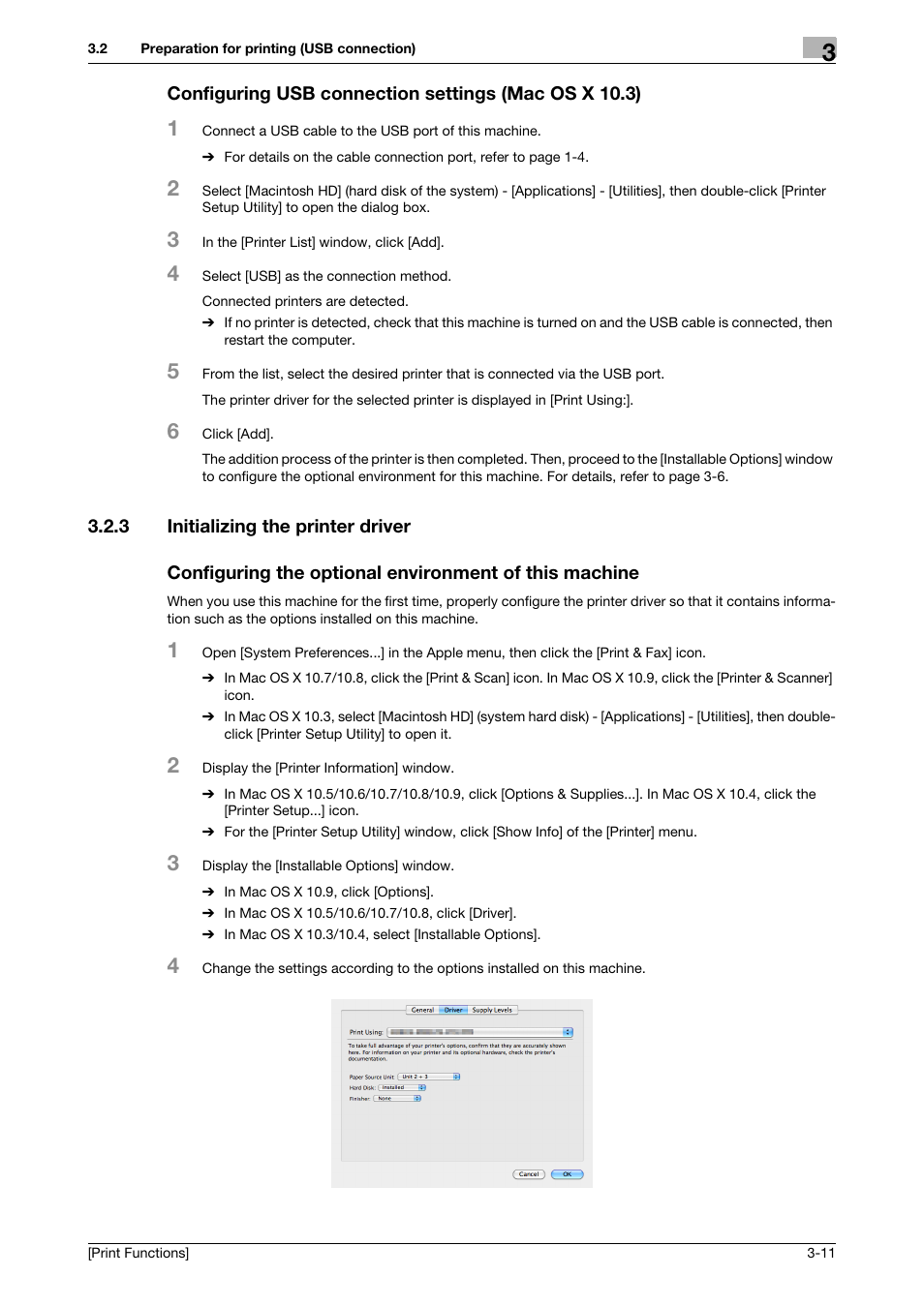 3 initializing the printer driver | Konica Minolta bizhub 4050 User Manual | Page 83 / 115