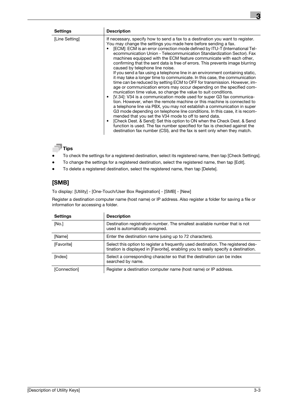 Smb] -3 | Konica Minolta bizhub 4050 User Manual | Page 14 / 65