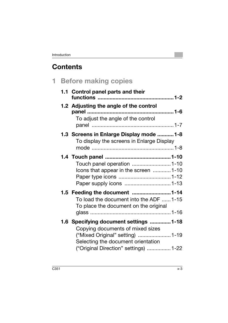 Konica Minolta BIZHUB C351 User Manual | Page 4 / 158