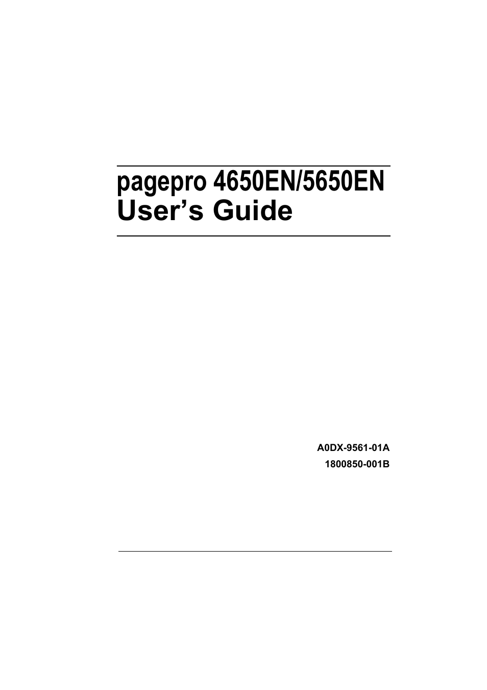 Konica Minolta pagepro 5650 User Manual | 238 pages