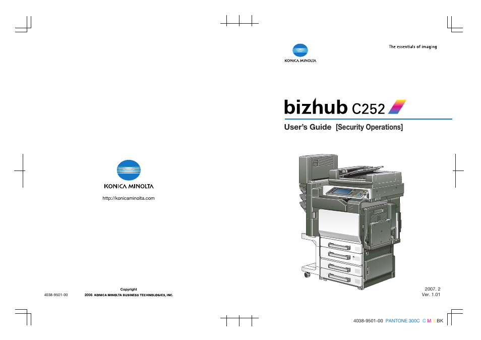 Konica Minolta BIZHUB C252 User Manual | 188 pages