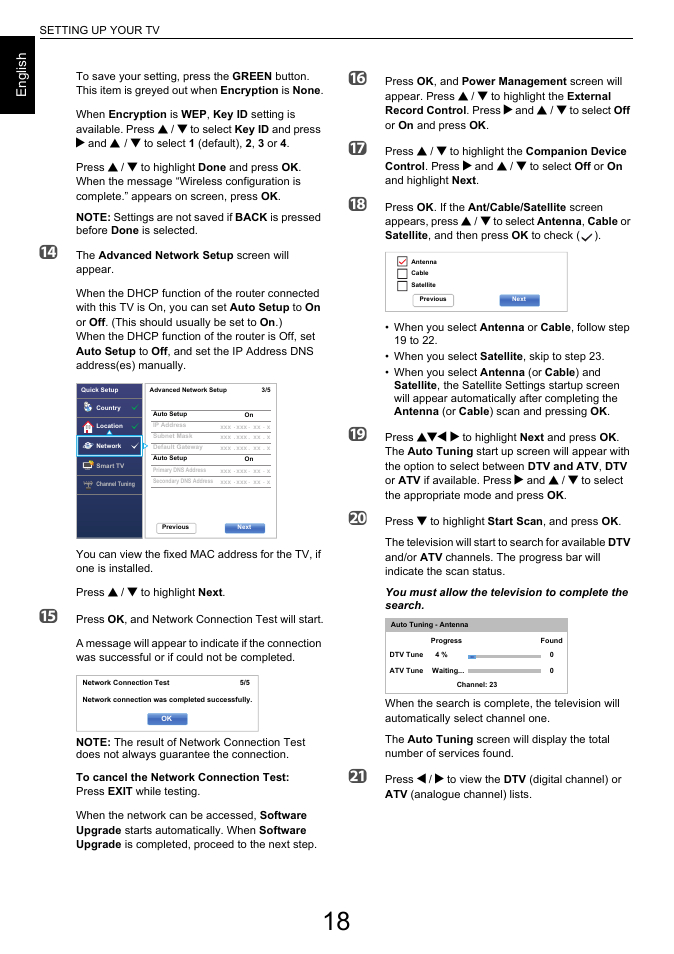 En g lis h, Bbc c | Toshiba L6463 User Manual | Page 18 / 95