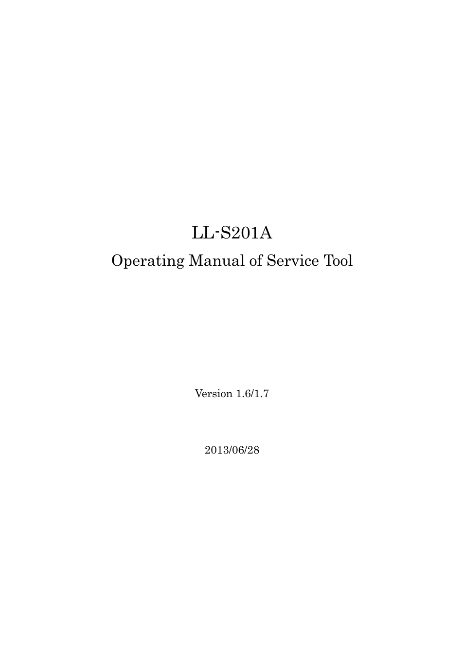 Sharp LL-S201A User Manual | 41 pages