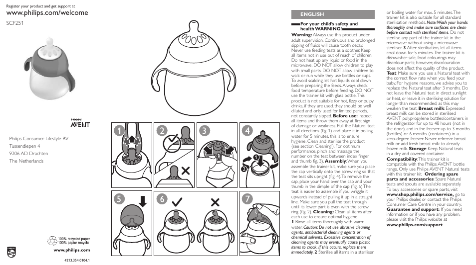 Philips AVENT Lern-Set User Manual | 5 pages