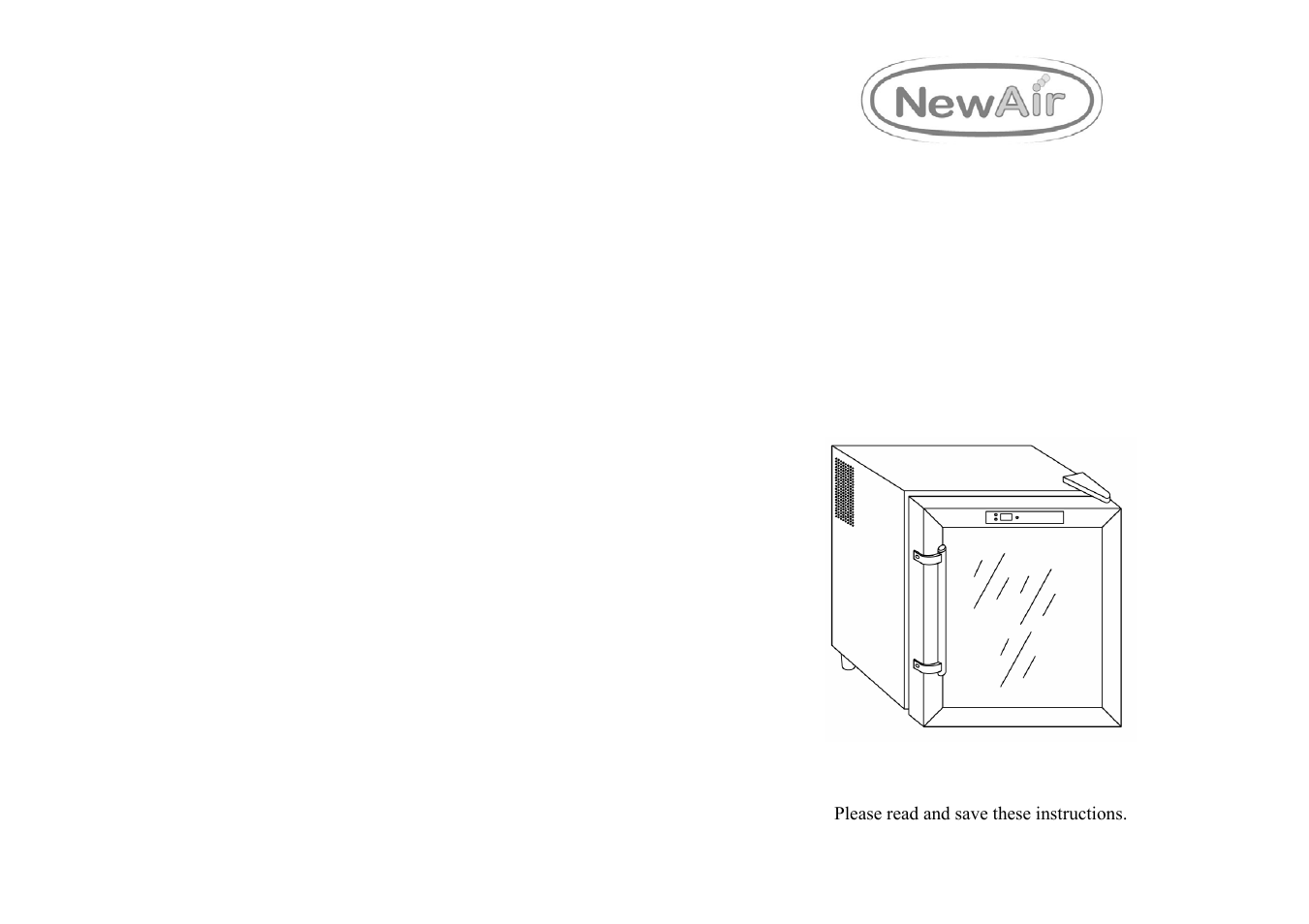 NewAir AW-121E User Manual | 4 pages