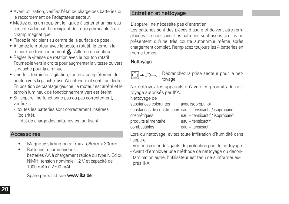IKA Topolino mobil User Manual | Page 20 / 60