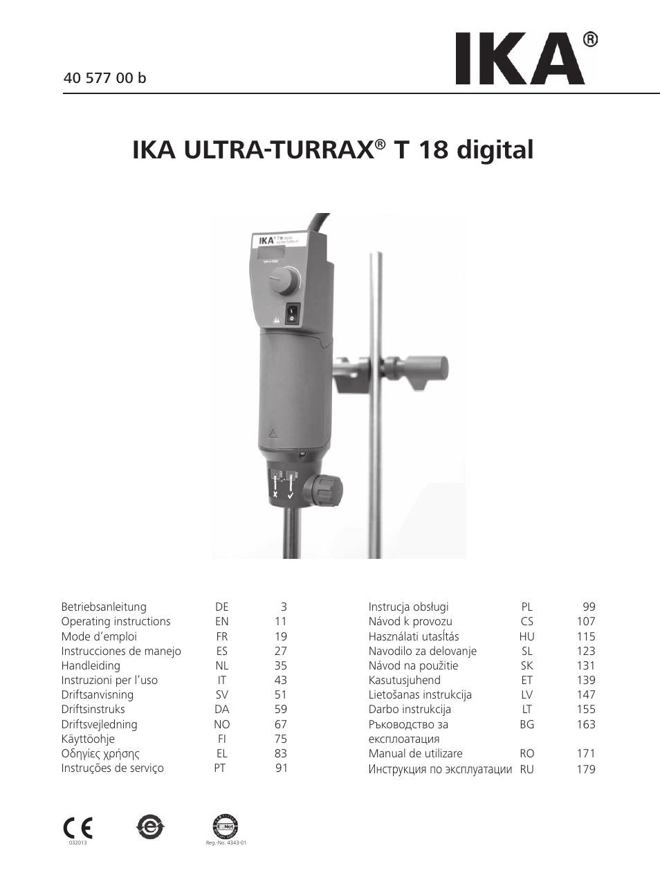 IKA T 18 digital ULTRA-TURRAX User Manual | 188 pages