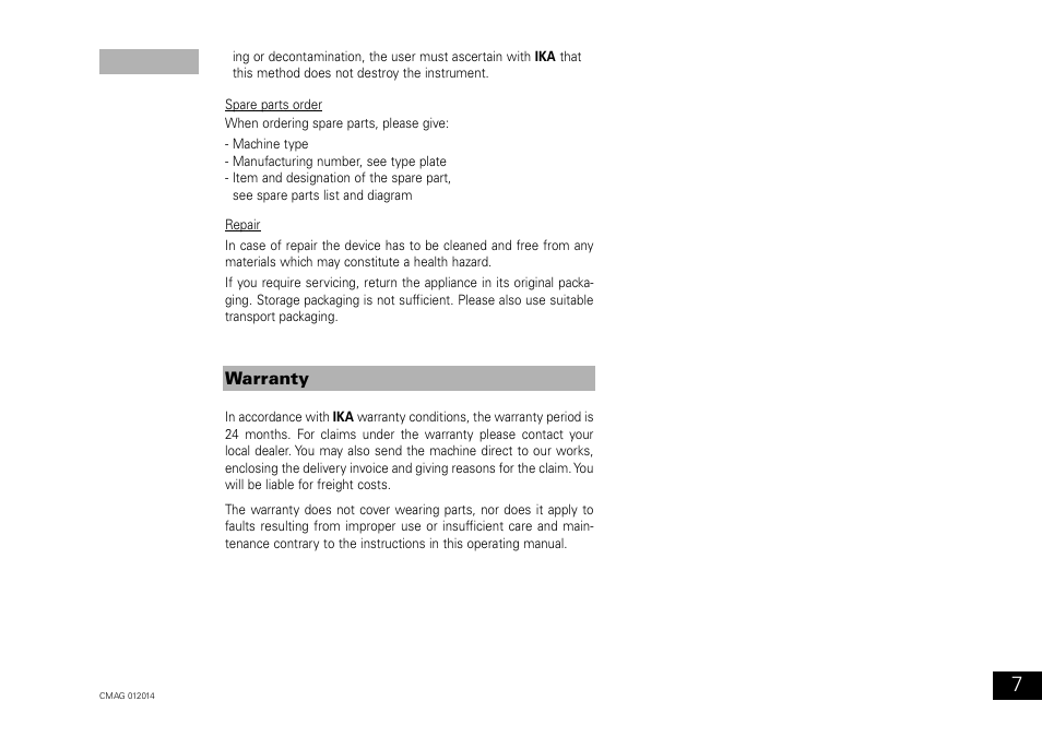 IKA C-MAG HP 10 User Manual | Page 7 / 36