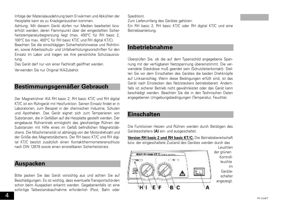IKA RH basic 2 User Manual | Page 4 / 32
