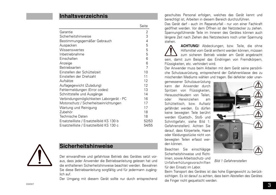 IKA KS 130 control User Manual | Page 3 / 56