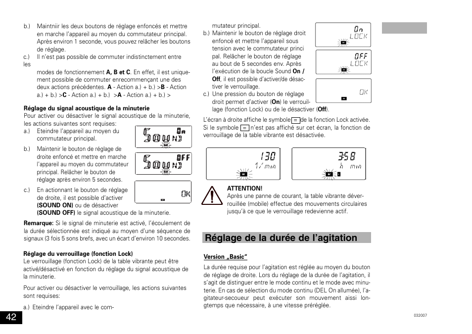 Réglage de la durée de l’agitation | IKA KS 130 control User Manual | Page 42 / 56