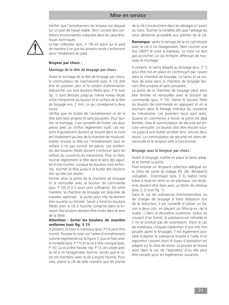 Mise en service | IKA MF 10 basic User Manual | Page 31 / 140