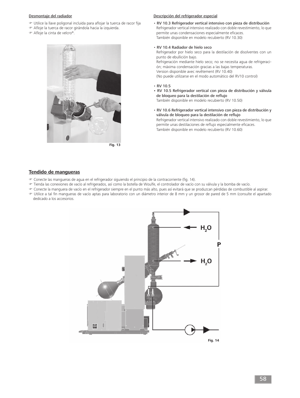 Tendido de mangueras | IKA RV 10 digital FLEX User Manual | Page 58 / 84