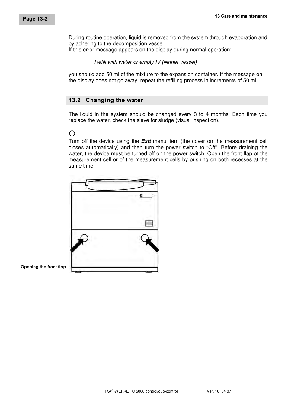IKA C 5000 control Package 2/12 User Manual | Page 96 / 128