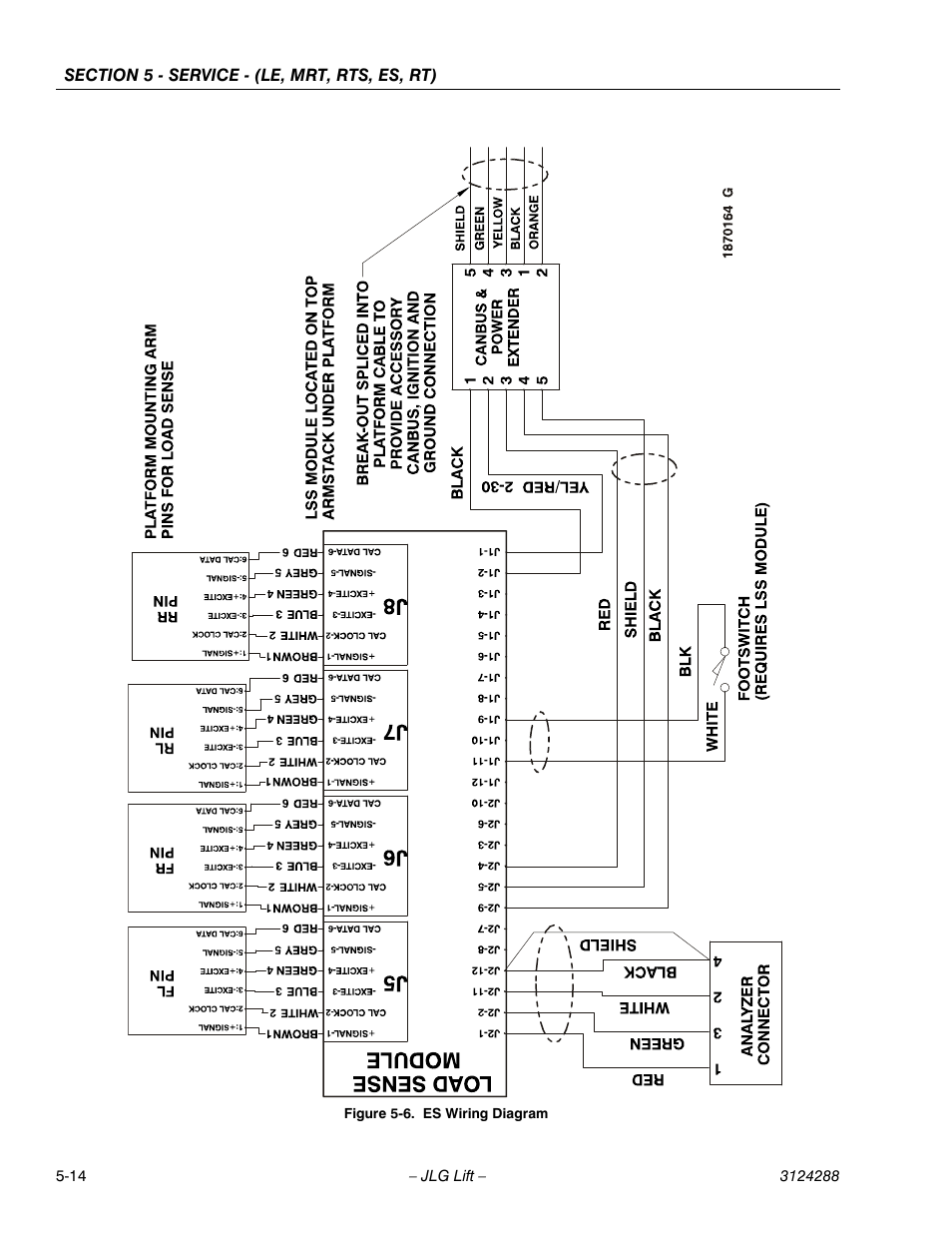 Es wiring diagram -14 | JLG LSS Scissors User Manual | Page 50 / 78
