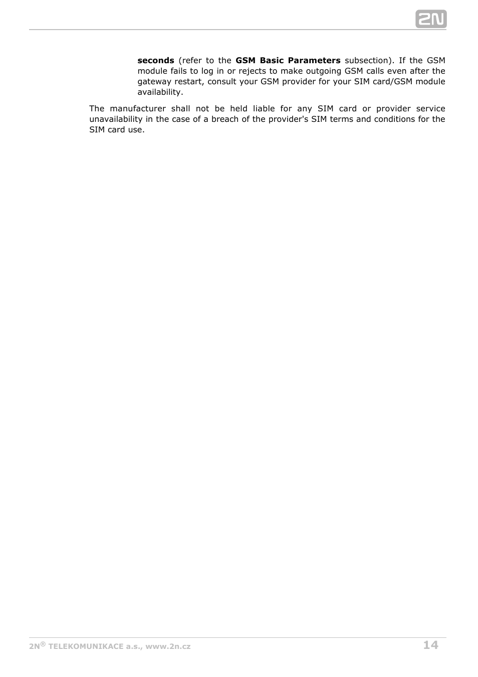 2N VoiceBlue MAX v1.2 User Manual | Page 14 / 111