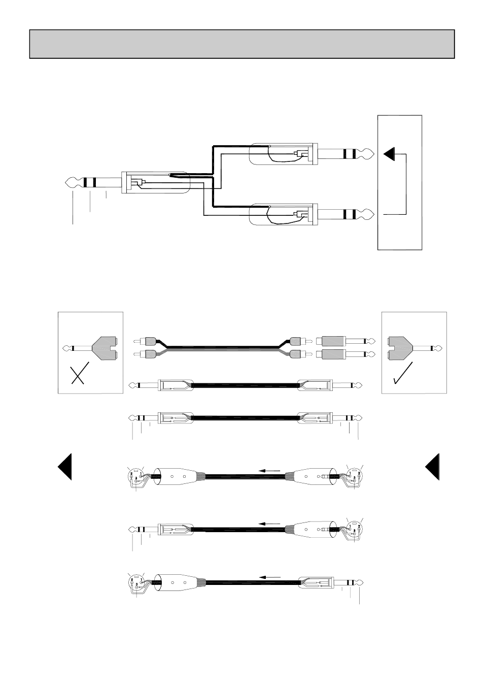 Insert cable wiring, General wiring information, Y-adapter no | Y-adapter yes | Allen&Heath XB-14-2 User Manual | Page 34 / 37
