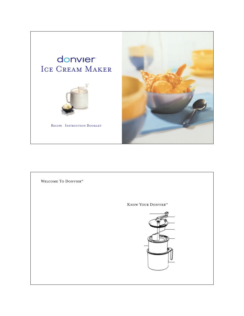 Cuisipro 83-7450 Donvier Ice Cream Maker User Manual | 7 pages