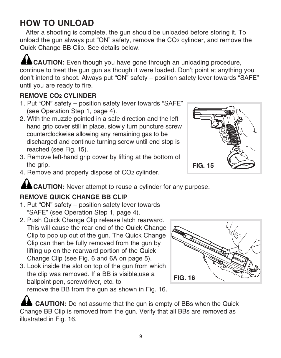 How to unload | Daisy PowerLine 693 User Manual | Page 9 / 13
