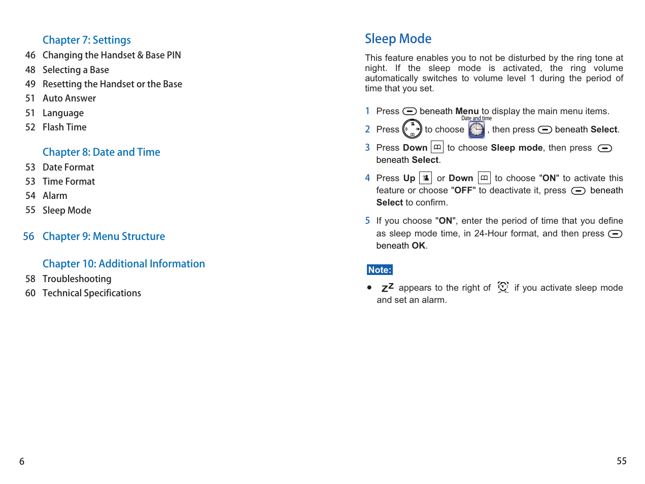 Sleep mode | iCreation G-700 user vanual User Manual | Page 7 / 62