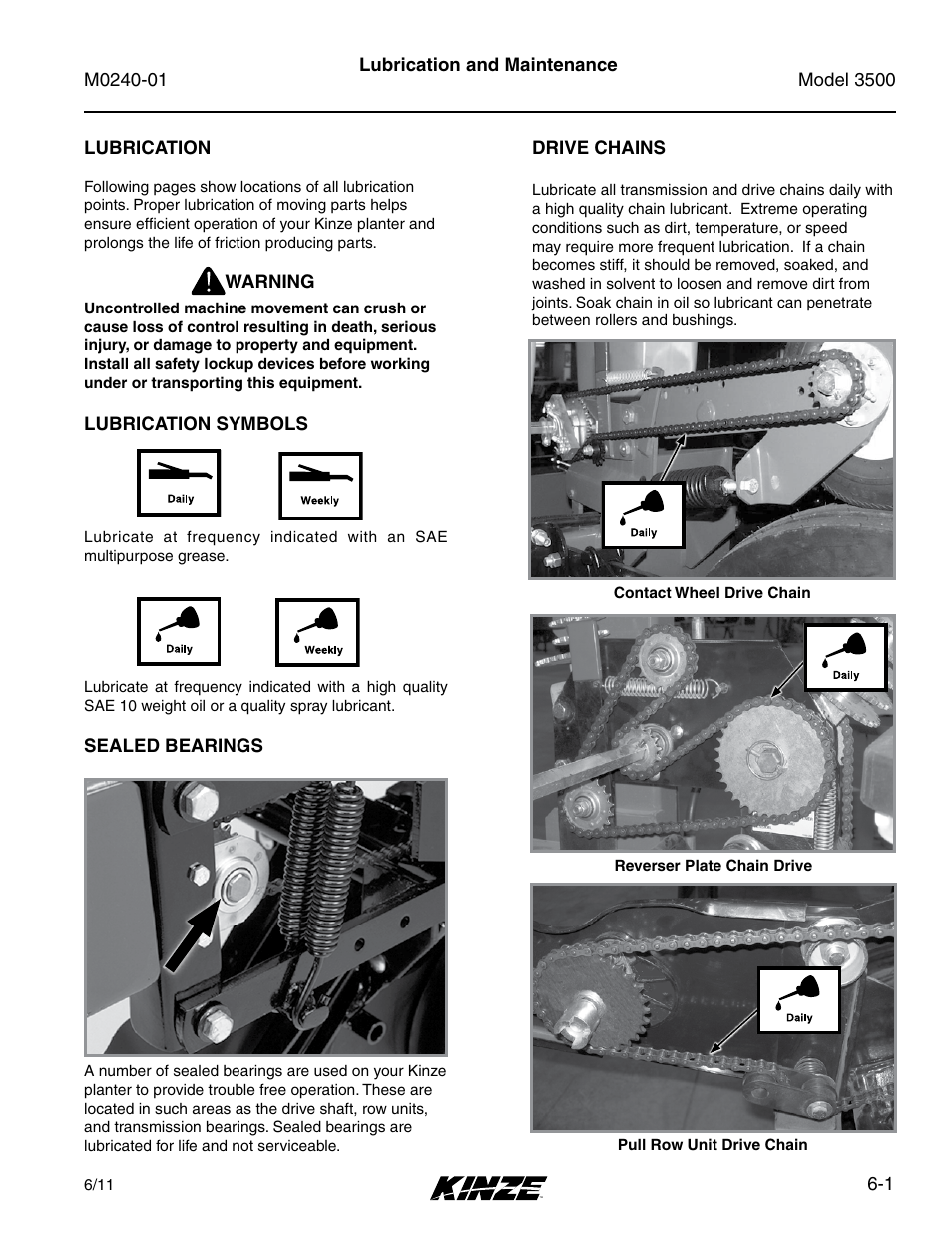 Kinze 3500 Lift and Rotate Planter Rev. 7/14 User Manual | Page 97 / 140