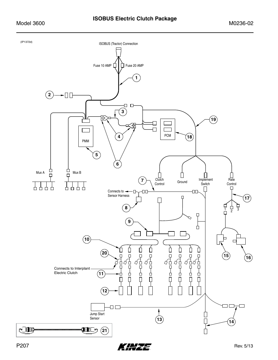 Isobus electric clutch package | Kinze 3600 Lift and Rotate Planter Rev. 5/14 User Manual | Page 210 / 302