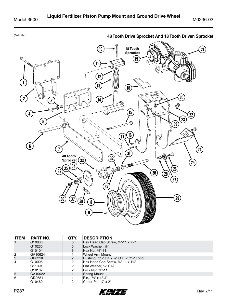 Kinze 3600 Lift and Rotate Planter Rev. 5/14 User Manual | Page 240 / 302