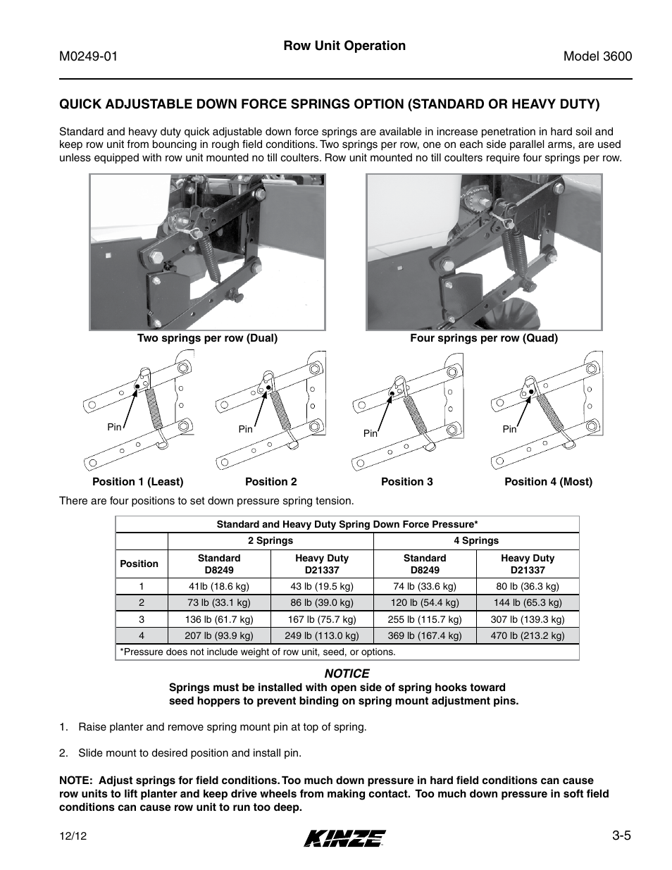 Kinze 3600 Lift and Rotate Planter (70 CM) Rev. 5/14 User Manual | Page 53 / 158