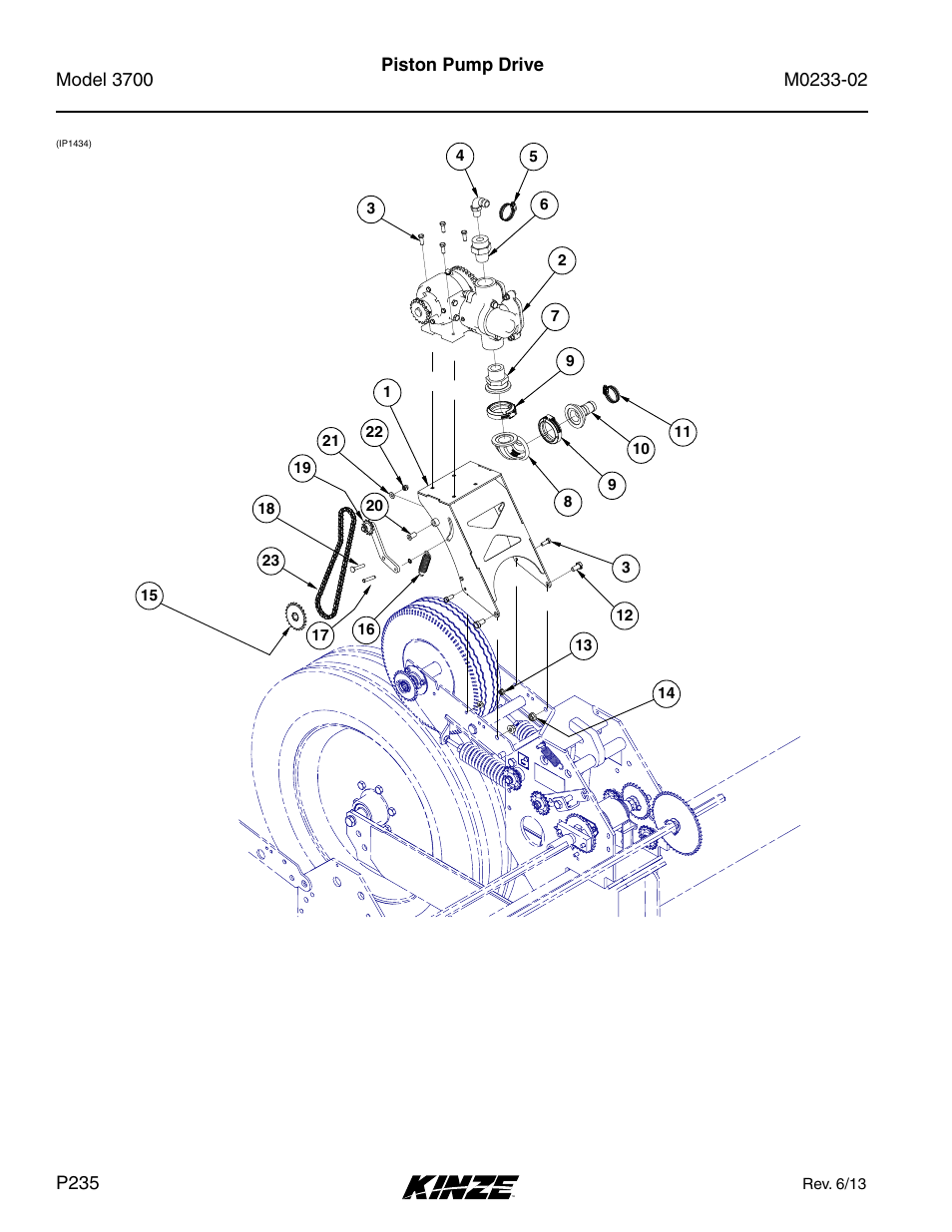 Piston pump drive | Kinze 3700 Front Folding Planter Rev. 6/14 User Manual | Page 238 / 284