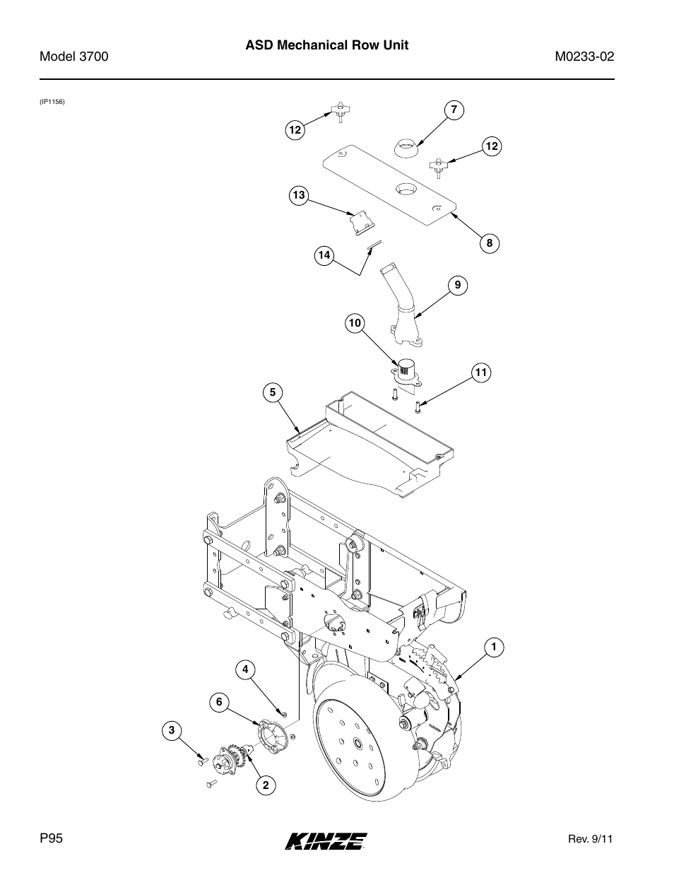 Asd mechanical row unit | Kinze 3700 Front Folding Planter Rev. 6/14 User Manual | Page 98 / 284