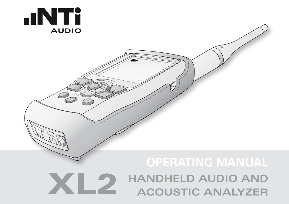 NTi Audio XL2 Sound Level Meter User Manual | 240 pages