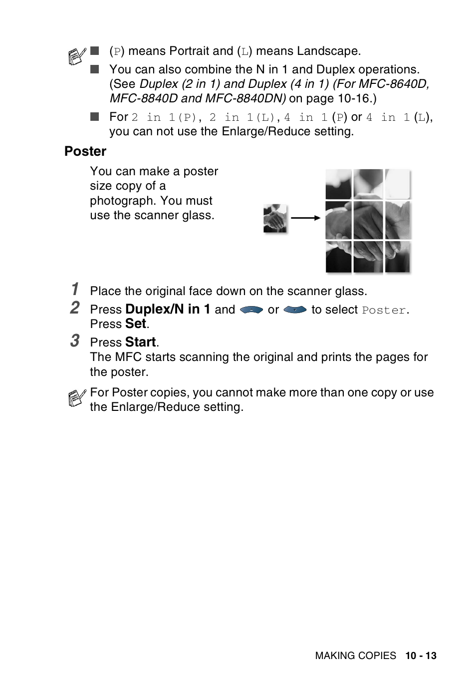Poster, Poster -13 | Brother MFC-8440  B User Manual | Page 149 / 231
