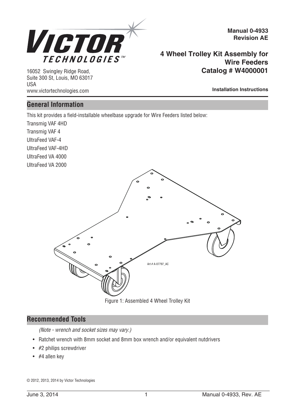 Tweco W4000001 User Manual | 4 pages